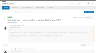 
                            4. What is the password for root for NetScaler VPX ? - NetScaler VPX ...