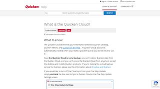 
                            1. What is the Quicken Cloud?
