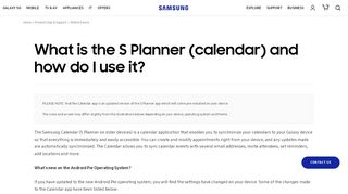
                            6. What is the S Planner (calendar) and how do I use it ...