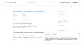 
                            5. What is the Site Administration URL? - Webex Help Center - Cisco