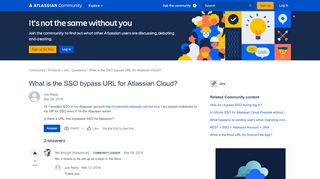 
                            10. What is the SSO bypass URL for Atlassian Cloud?