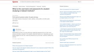 
                            5. What is the username and password of a student studying in ...