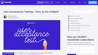 
                            7. What is User Acceptance Testing (UAT Testing)? - Usersnap