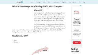 
                            8. What is User Acceptance Testing (UAT)? with Examples - Guru99