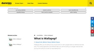 
                            8. What is Wallapop? - dummies