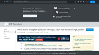 
                            7. What is your Instagram password when you login from Facebook ...