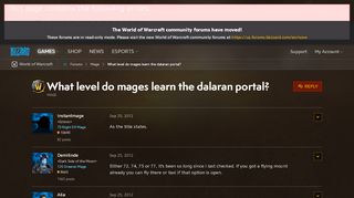 
                            6. What level do mages learn the dalaran portal? - World of Warcraft ...