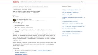 
                            8. What makes admitme.TV special? - Quora