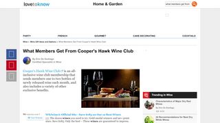 
                            7. What Members Get From Cooper's Hawk Wine Club