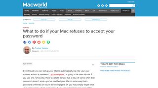 
                            3. What to do if your Mac refuses to accept your password ...