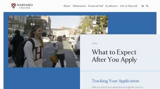 
                            5. What to Expect After You Apply | Harvard