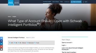 
                            9. What Type of Account Should I Open with Schwab Intelligent ...