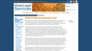 
                            8. What UI Taxes Do Employers Pay? | Mass Legal Services