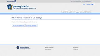 
                            1. What Would You Like To Do Today? - compass.state.pa.us