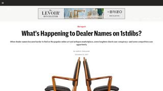 
                            5. What's Happening to Dealer Names on 1stdibs ...