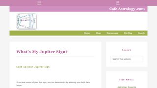 
                            6. What’s My Jupiter Sign? - Cafe Astrology: Signs ...