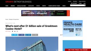
                            8. What's next after $1 billion sale of Greektown Casino-Hotel?