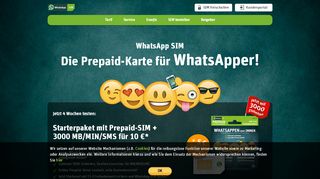 
                            4. WhatsApp SIM | Die Prepaid-Karte für WhatsApper