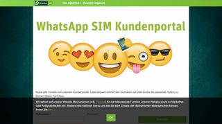 
                            3. WhatsApp SIM Kundenportal - Login