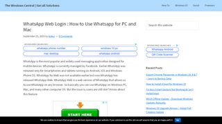 
                            6. WhatsApp Web Login : How to Use Whatsapp for PC and Mac