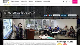 
                            8. Wheaton College (MA) - The Princeton Review College Rankings ...