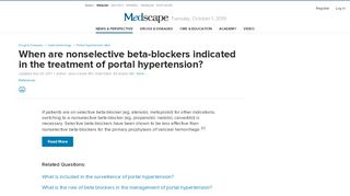 
                            3. When are nonselective beta-blockers indicated in the treatment of ...