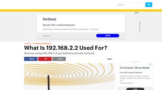 
                            9. When Is the 192.168.2.2 IP Address Used? - Lifewire