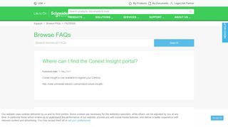 
                            5. Where can I find the Conext Insight portal? - Schneider Electric