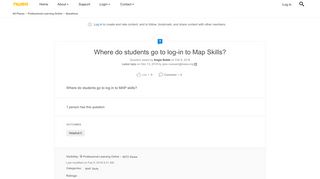 
                            10. Where do students go to log-in to Map Skills? | NWEA Connection
