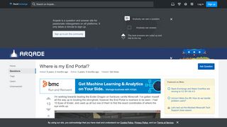 
                            2. Where is my End Portal? - Arqade
