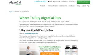 
                            3. Where To Buy AlgaeCal Plus - AlgaeCal