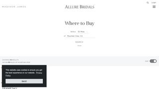 
                            3. Where to Buy - Allure Bridals