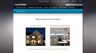 
                            2. Where to Buy - Lutron