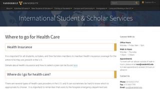 
                            9. Where to go for Health Care | International Student & Scholar Services ...