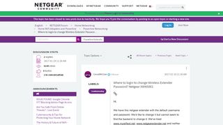 
                            8. Where to login to change Wireless Extender Passwor... - NETGEAR ...