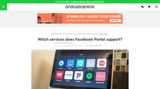 
                            4. Which services does Facebook Portal support? | Android Central