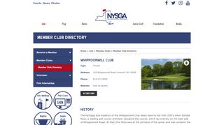 
                            5. Whippoorwill Club | Member Club Directory | NYSGA | New York State ...