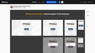 
                            4. Whirlpool Global Supplier Portal on Behance