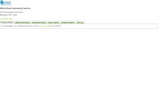 
                            6. White Glove Care Note Entry Portal