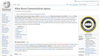 
                            4. White House Communications Agency - Wikipedia