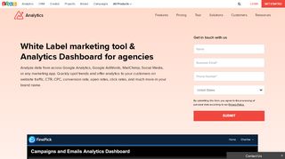 
                            5. White Label marketing tool & Analytics Dashboard for agencies