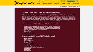 
                            7. White Label Portal - Payput India