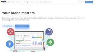 
                            8. White Label Report Automation & Client Dashboard Portal | Klipfolio.com