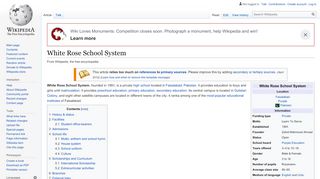 
                            3. White Rose School System - Wikipedia