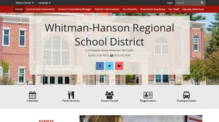 
                            9. Whitman-Hanson Regional School District: Home