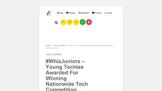 
                            6. #WhizJuniors - Young Techies Awarded For Winning ...