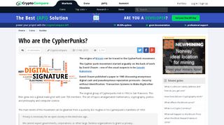 
                            1. Who are the CypherPunks? | CryptoCompare.com