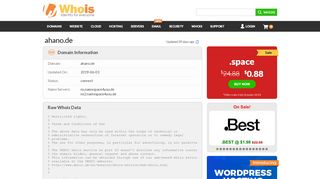 
                            7. Whois ahano.de