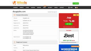 
                            8. Whois durgajobs.com