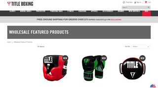 
                            2. Wholesale Featured Products | TITLE Boxing Gear